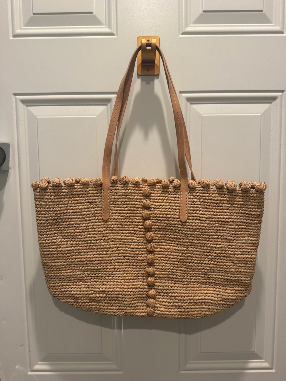 Vanessa Bruno Raffia Bubbles Tote